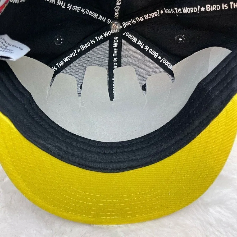 NWT Angry Birds Embroidered Snapback Cap A Is For Angry Black Concept One Access
